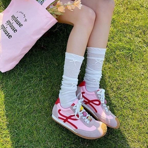 运动休闲时尚平底透气小白鞋春秋新款百搭美式板鞋潮流德训鞋