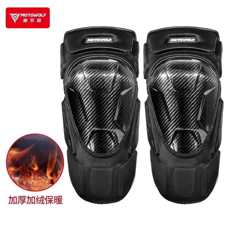 摩托车保暖骑行护膝防风保暖防摔护腿机车骑士装备赛车护具膝盖男