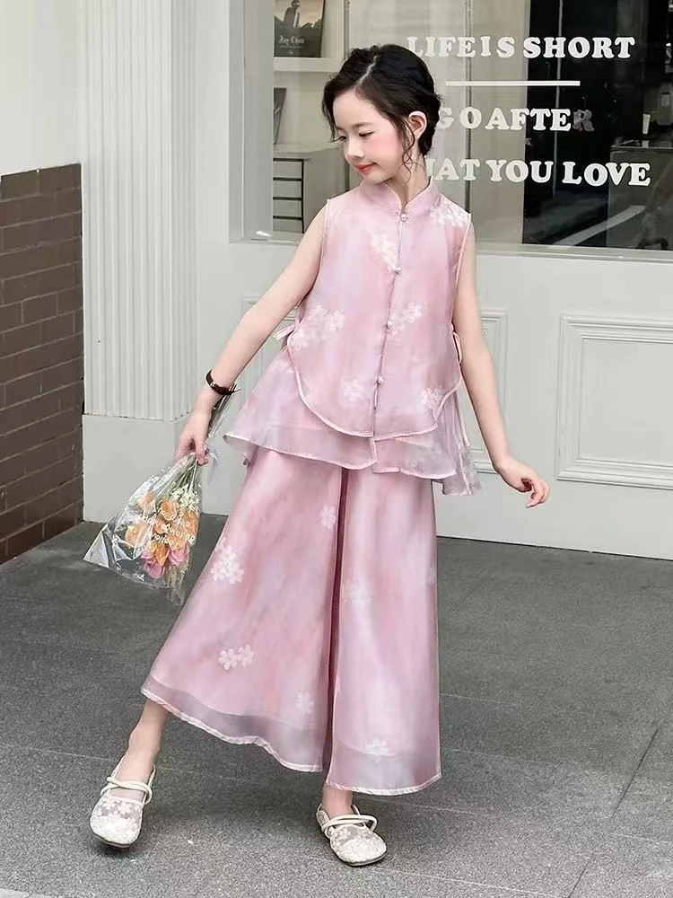 【兰亭序粉】2015年夏季女童新款连衣裙时尚洋气裙子修身版型