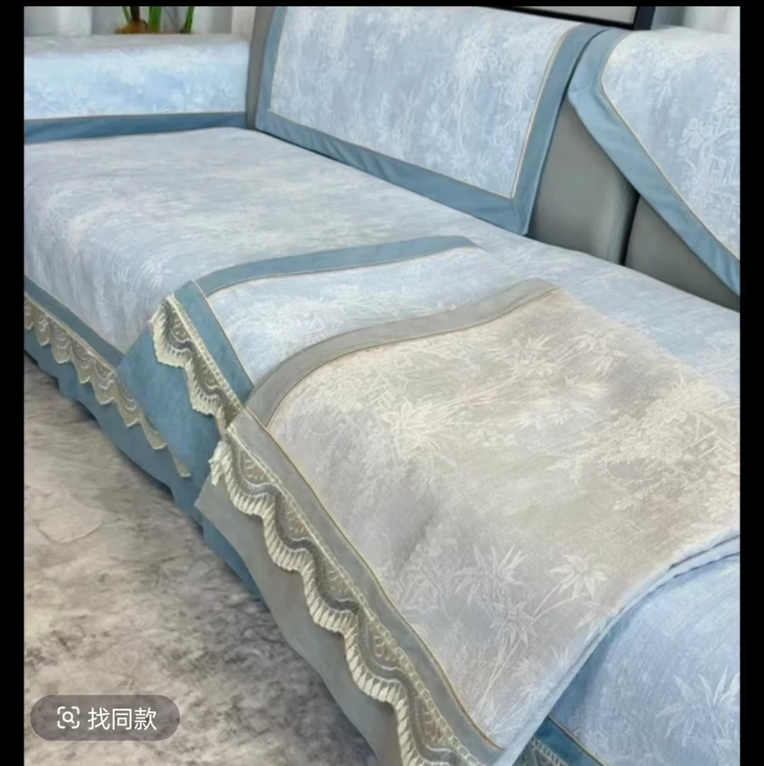 捡漏沙发垫四季防滑简约现代万能沙发垫加厚纯色高档