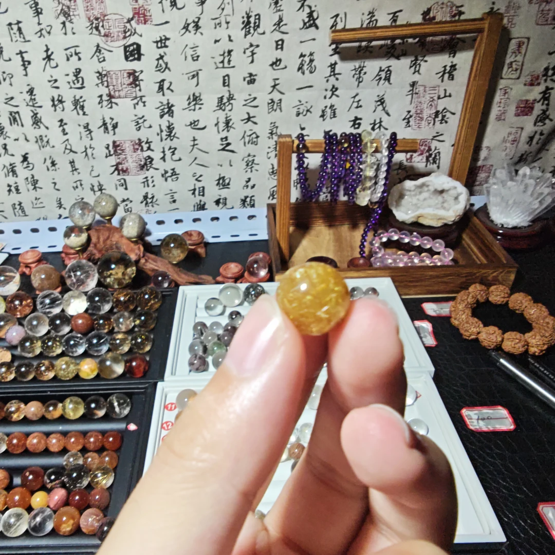 纯铜琉璃手链 手串单珠链接（打孔不退）