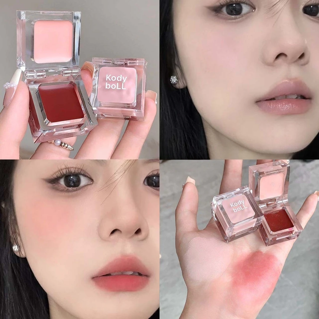 韩系水光多效唇颊蜜膏ins小冰块水光膏腮红淡颜气血感丝滑易上色~