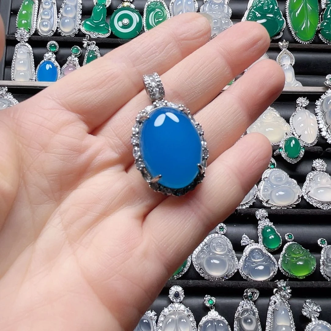 玛瑙/玉髓挂件合金