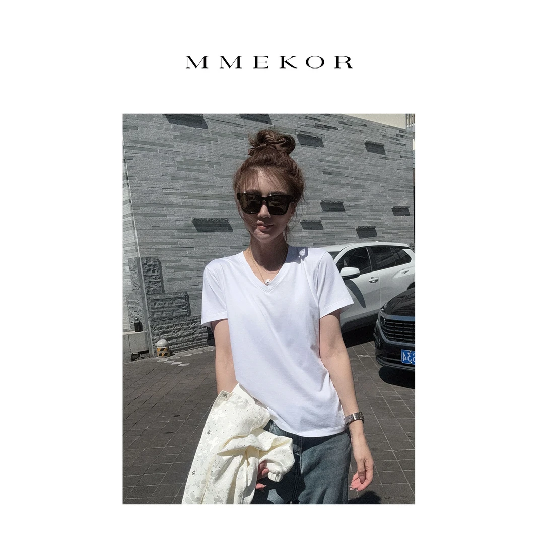 MMEKOR“人手一件t”T恤 2025新款舒适亲肤百搭日常短袖 89353
