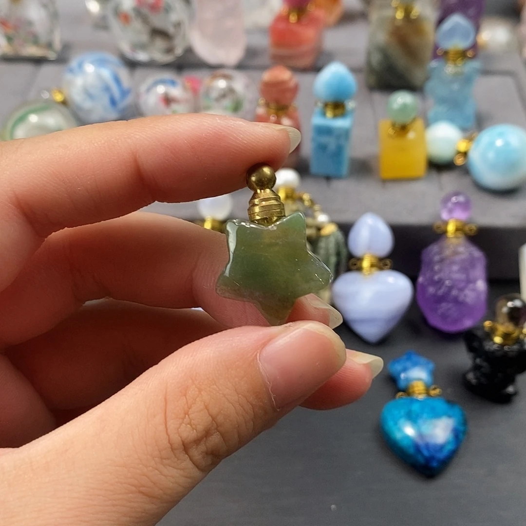 合金查罗石珠宝半成品香水瓶
