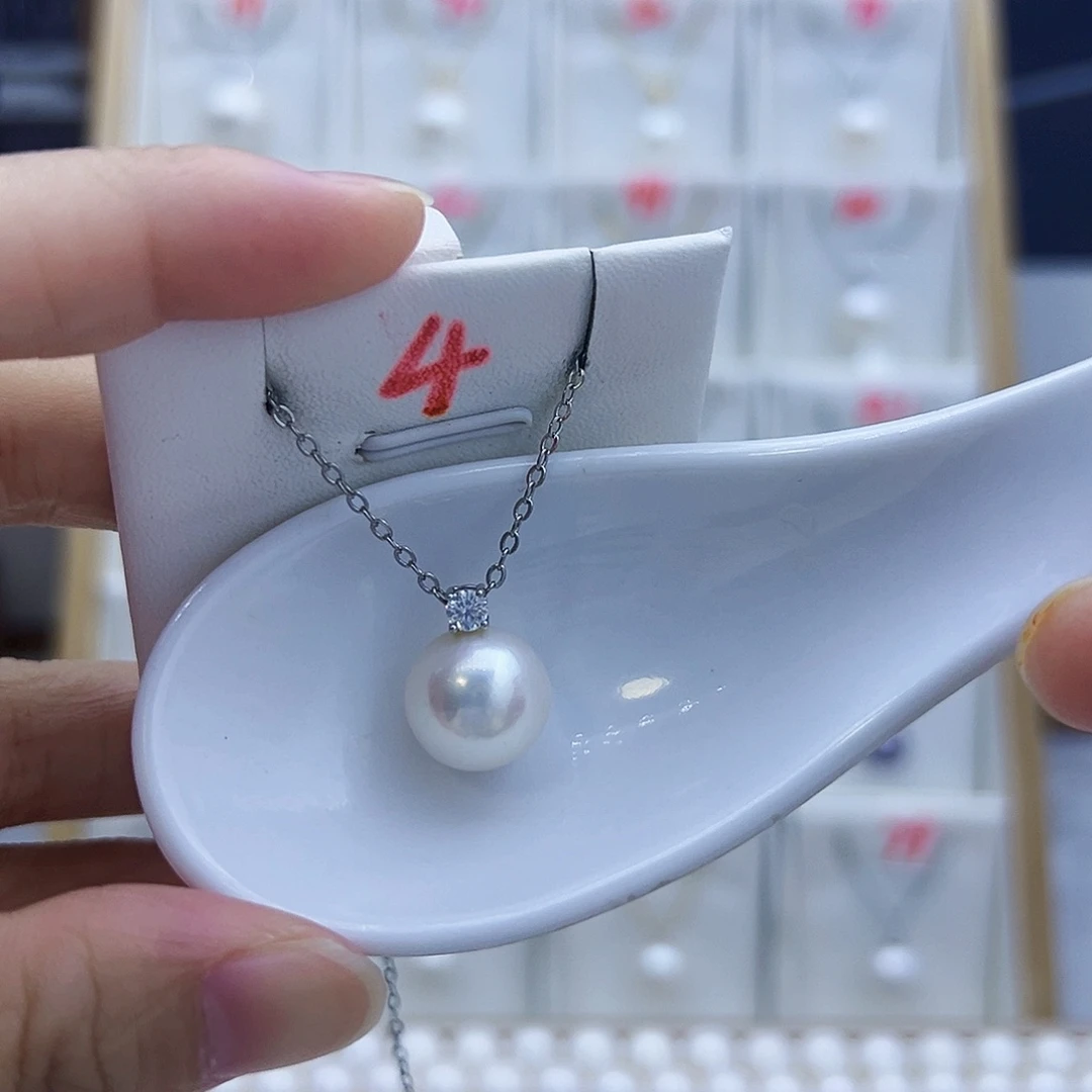 吊坠(赠链)银S925镶嵌淡水珍珠