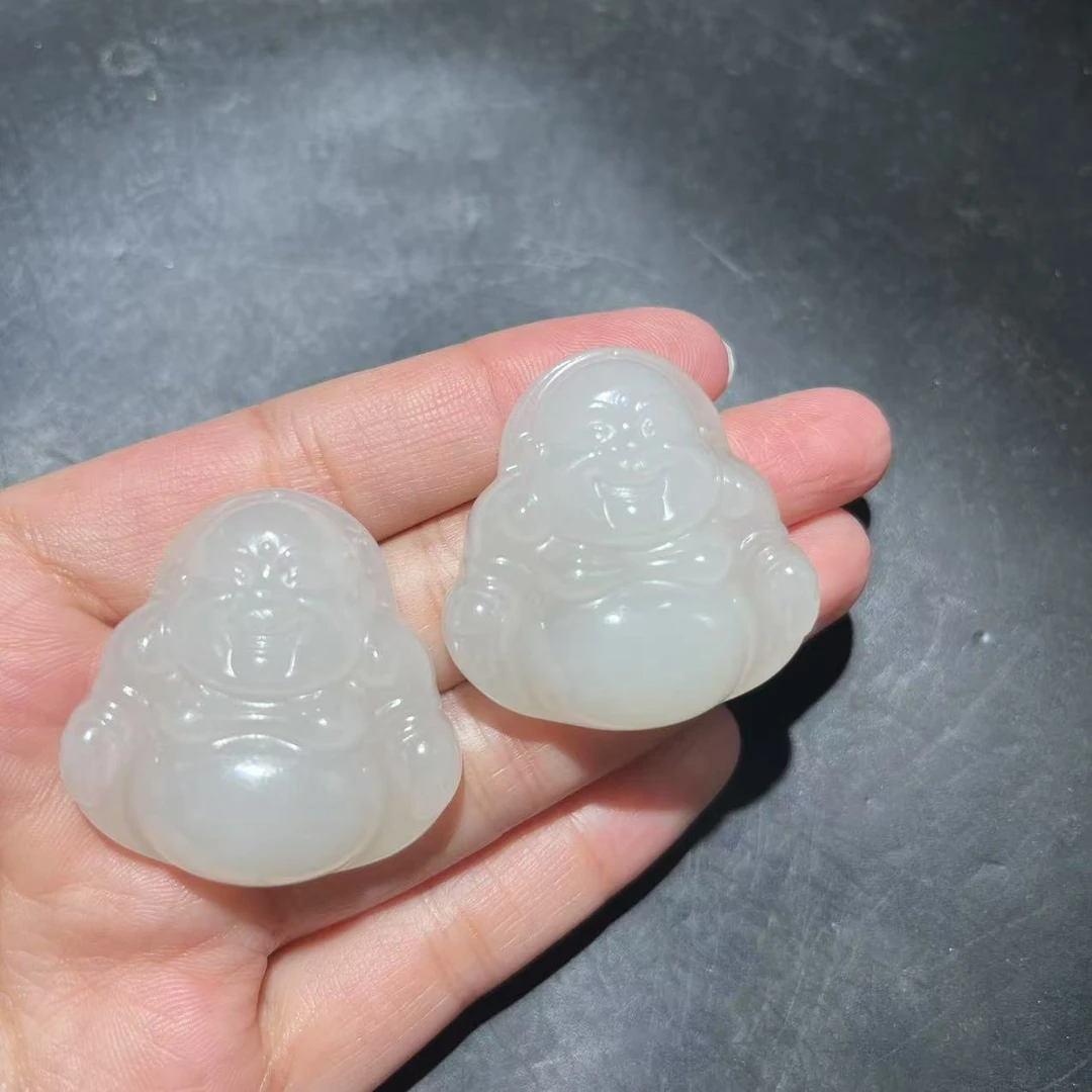 【玉经纶】31070/Q28-和田玉佛公吊坠-多样性发其一
