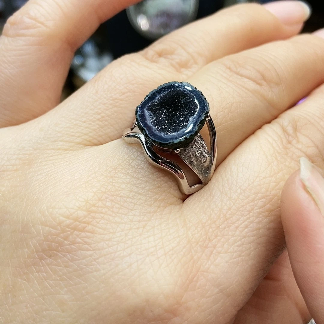 水晶戒指银S925镶嵌杨**妤