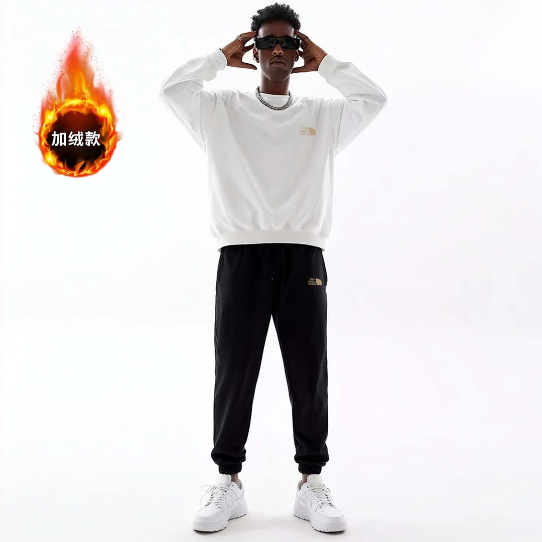 动感北面卫衣男装秋季爆款2025情侣同款轻奢痞帅男装百搭上衣