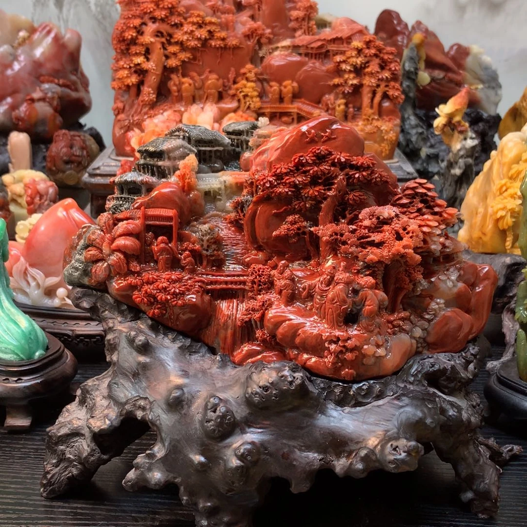 高***路寿山石寿山石摆件