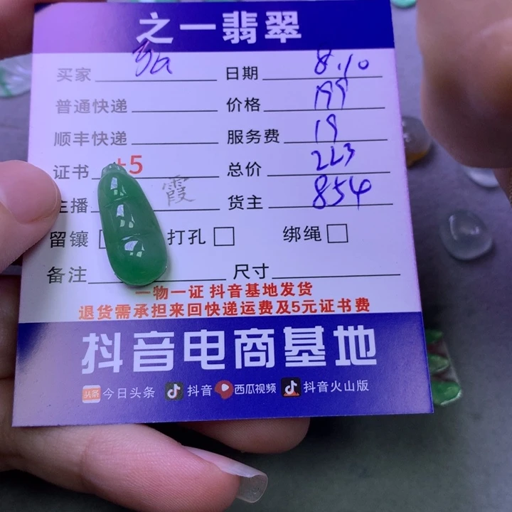 y***n翡翠未镶嵌颈饰美玉