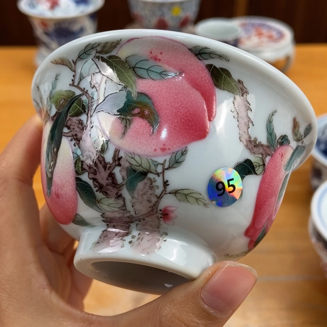 手绘现代茶具非古董