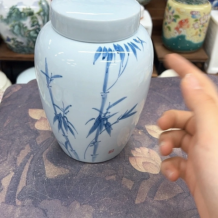 瓷片茶叶罐密封罐陶瓷