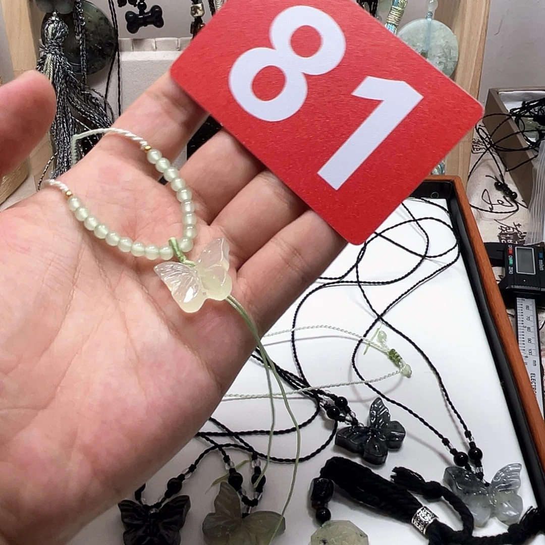 小****蛇纹石玉合金颈饰