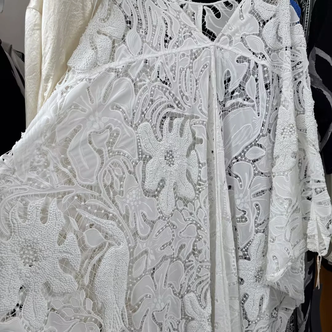 ZHUCHONGYUN钩花连衣裙C1EG22096