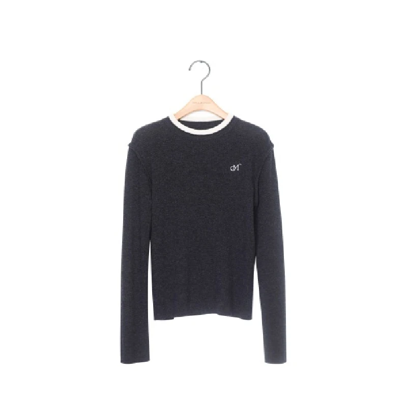 TY-长款休闲厚款针织绒衫1J821725D