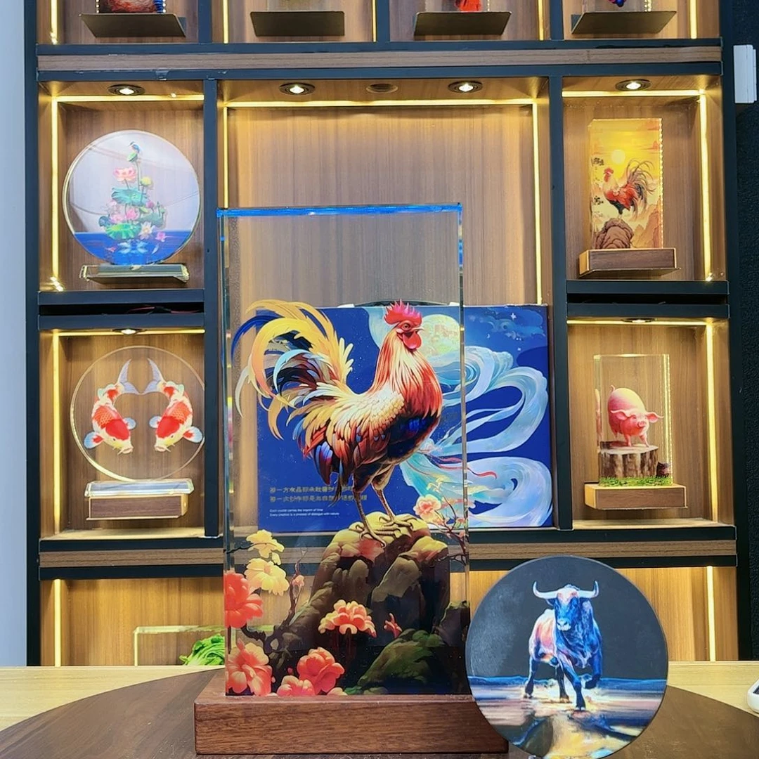 【闪购商品】人造水晶用****6鸿运公鸡