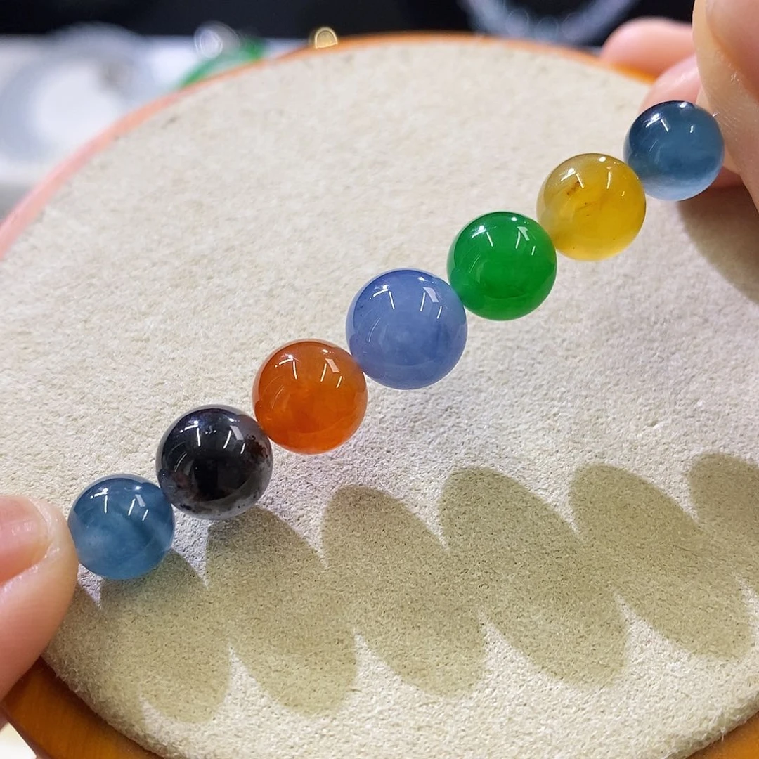 未镶嵌挂件翡翠一组珠珠