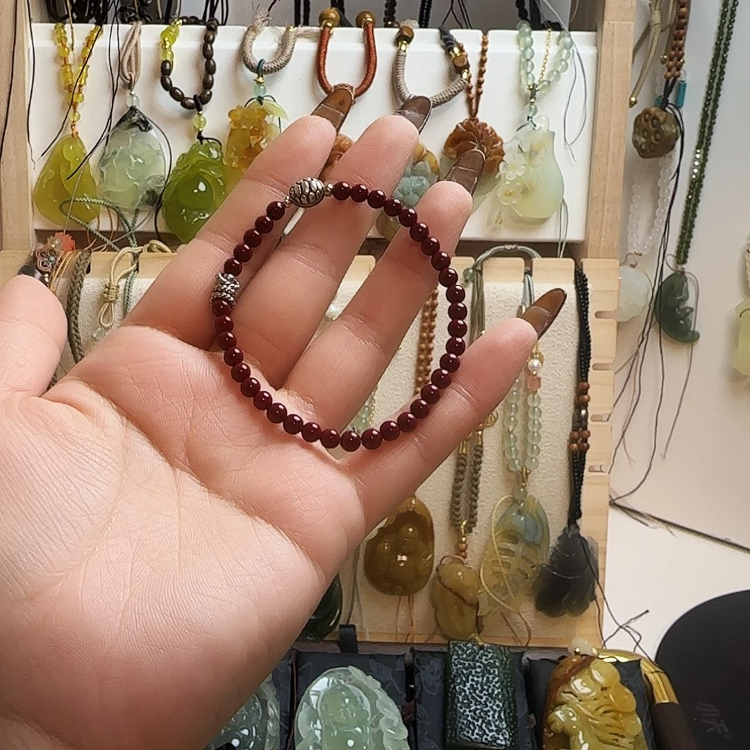 ****元蛇纹石玉合金颈饰