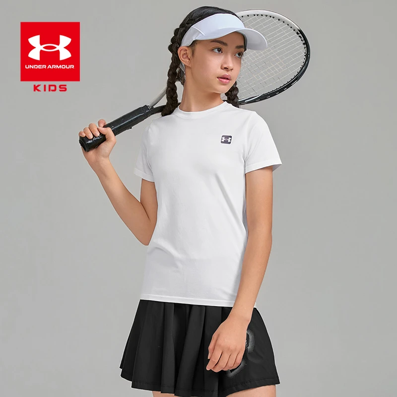 打底夏季新款儿童户外运动休闲舒适圆领短袖T恤透气快干吸湿大童