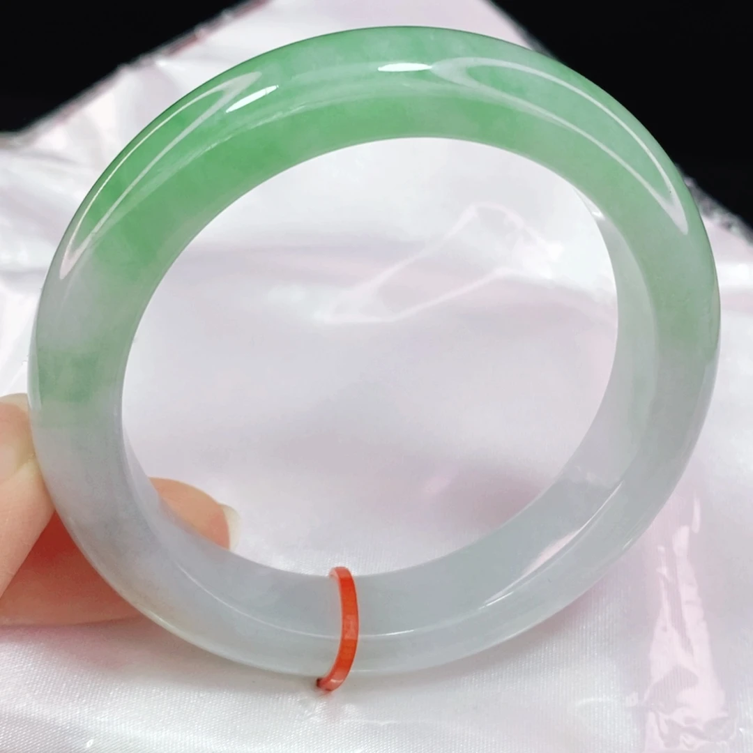 未镶嵌手镯翡翠54.6正圈