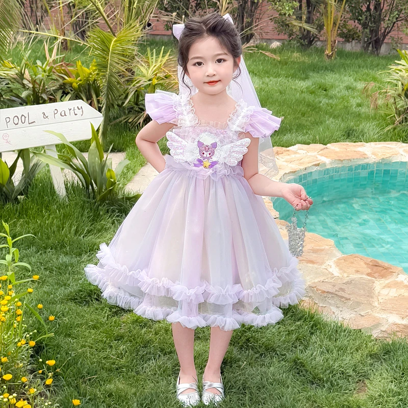 女童连衣裙夏装2025新款洋气儿童库洛米吊带纱裙女孩夏季生日裙子