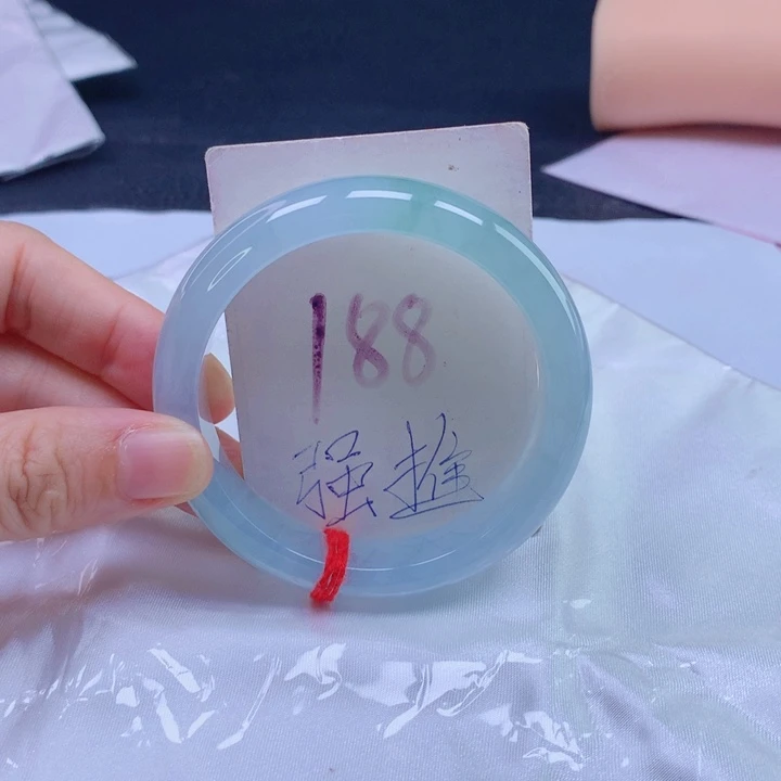 翡翠未镶嵌手镯正冰53535353