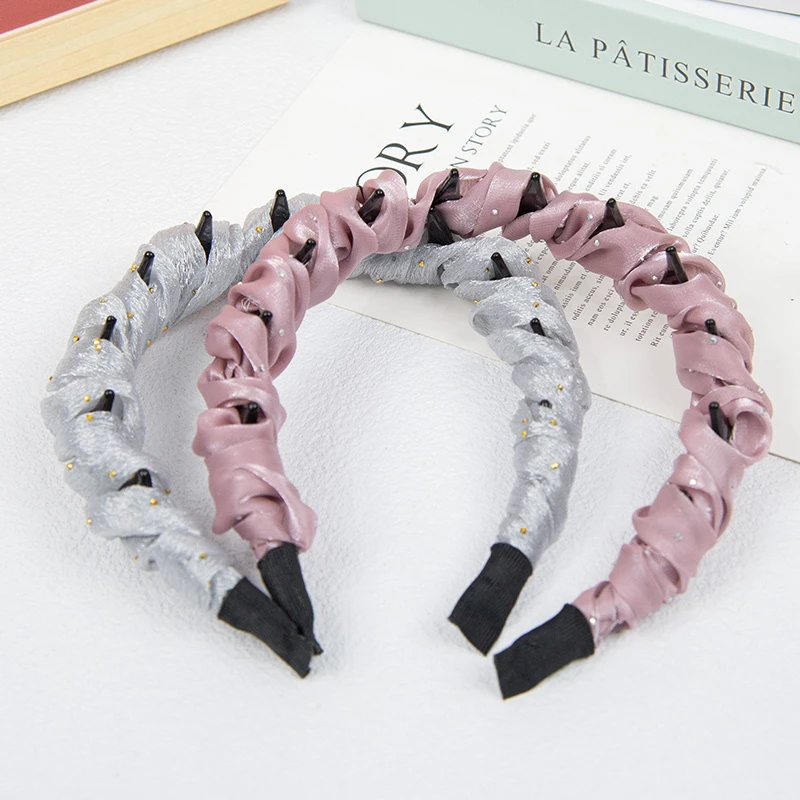 KQE/新款头箍压发增高颅顶发箍打理碎发洗脸头饰高级精美发夹时尚