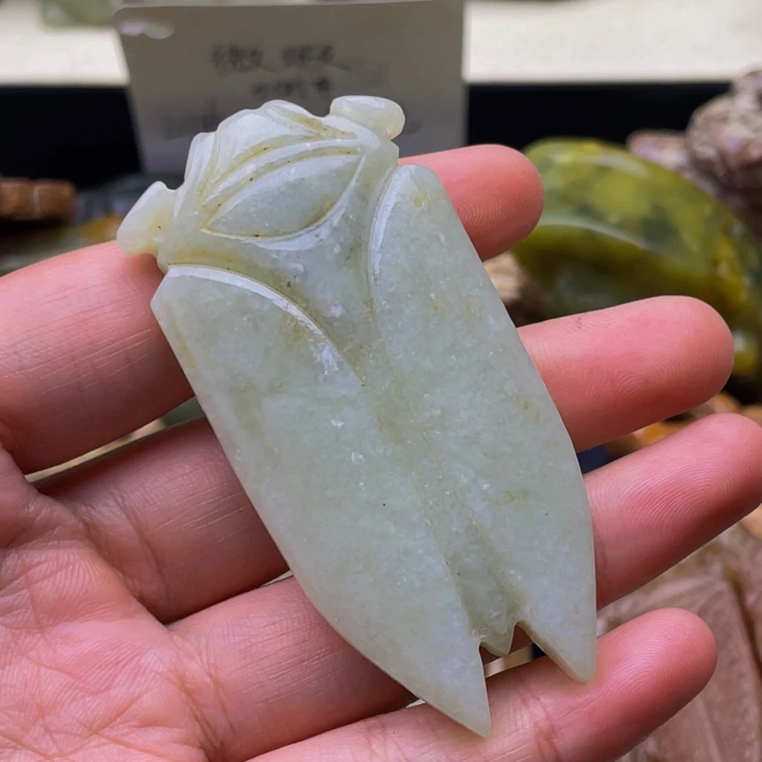 和田玉未镶嵌颈饰小*