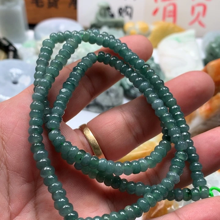 翡翠未镶嵌颈饰保真天然a货翡翠