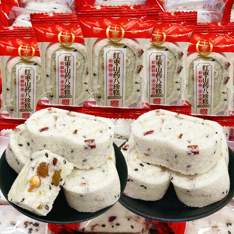 千业红枣山药八珍糕无添加蔗糖古法传统老式糕点早餐健康零食代餐