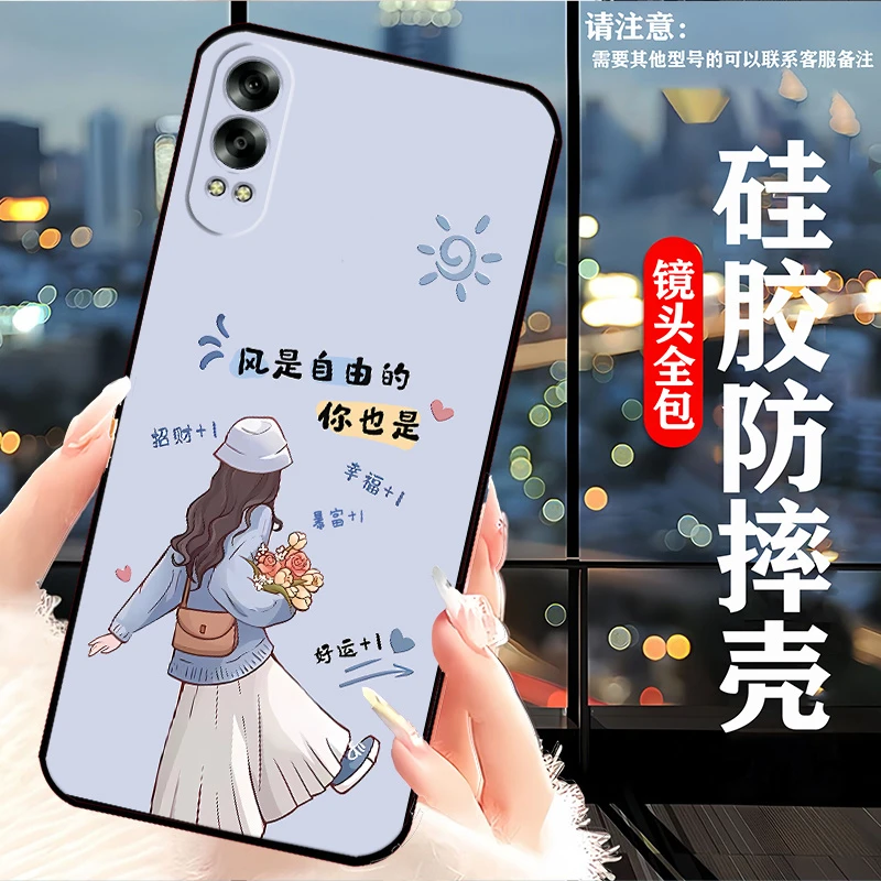 OPPOK12x手机壳PJT110耐脏卡通硅胶防摔软壳全包边新款网红女k12x