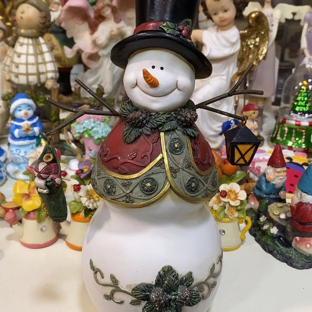 树脂制品雪人摆件