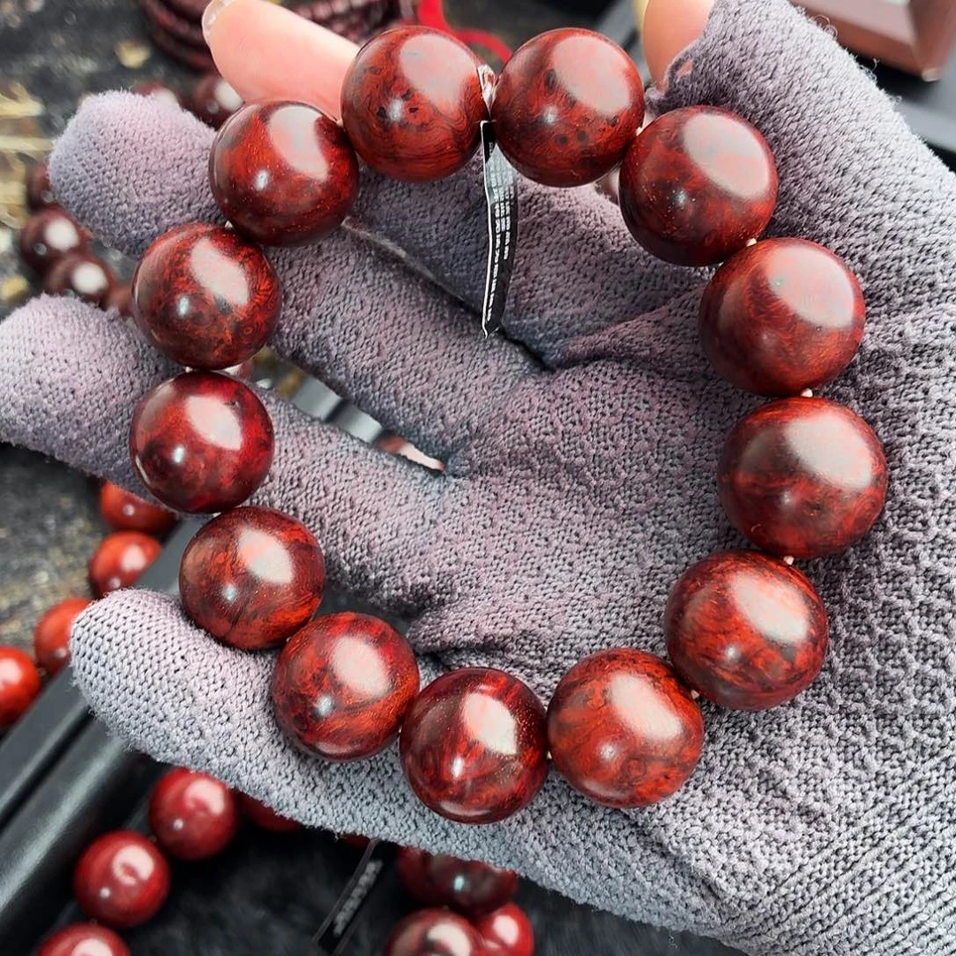 小叶紫檀手串/手链爆满瘤疤18樱子瘤