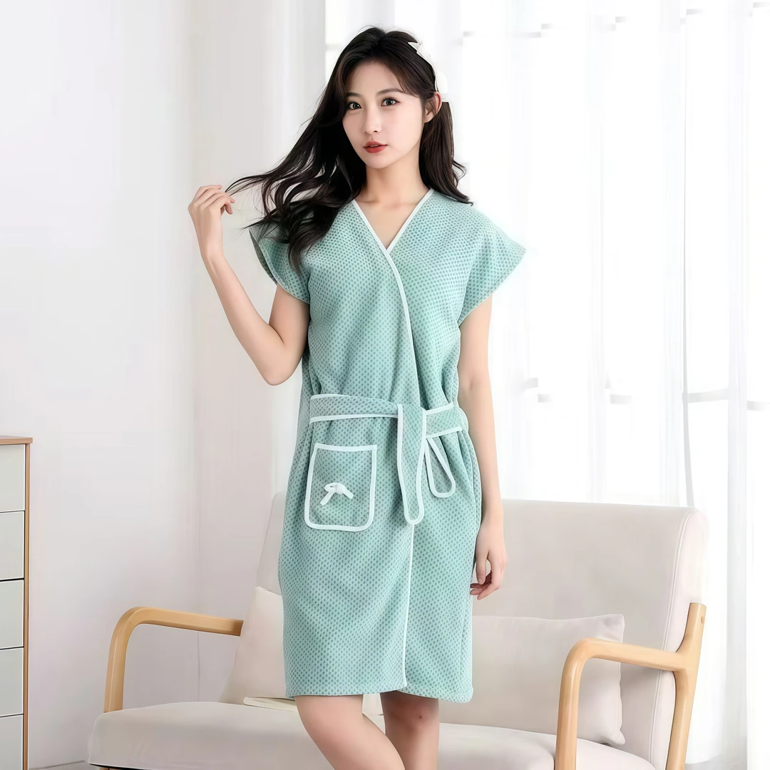 浴巾家用加厚女可穿可裹洗澡专用成人系带穿式睡袍吸水柔软大人