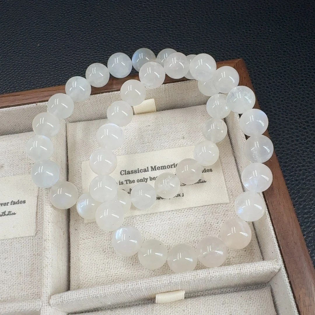 A414 天然浅光蓝月光10毫米手串多样性发一条