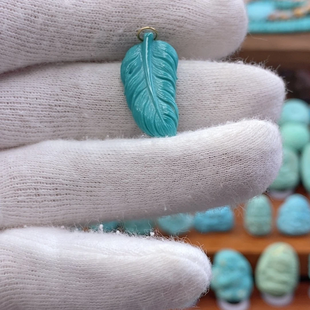 未镶嵌绿松石珠宝奇石