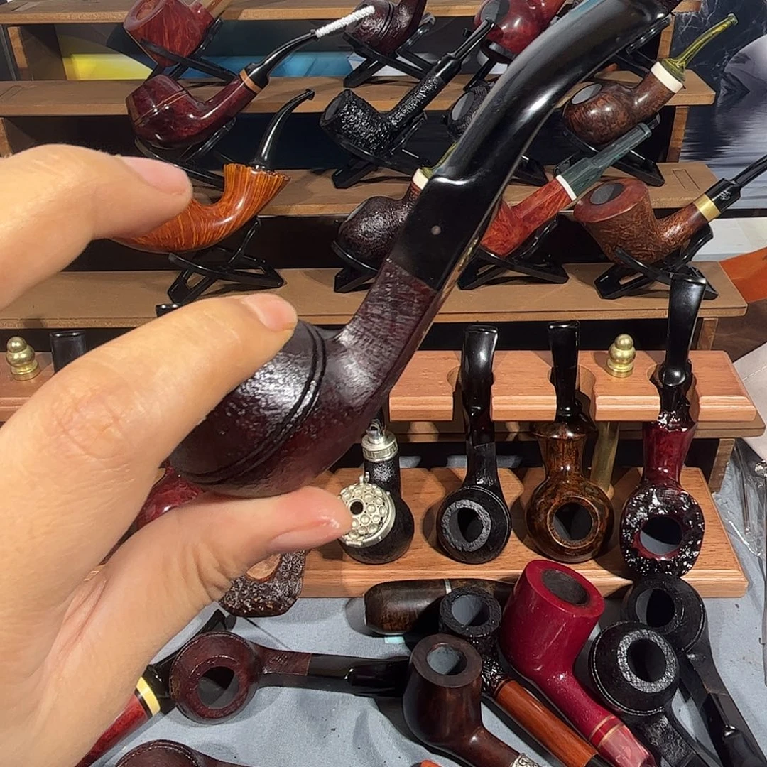 石楠木罗得西亚弯牛头烟斗