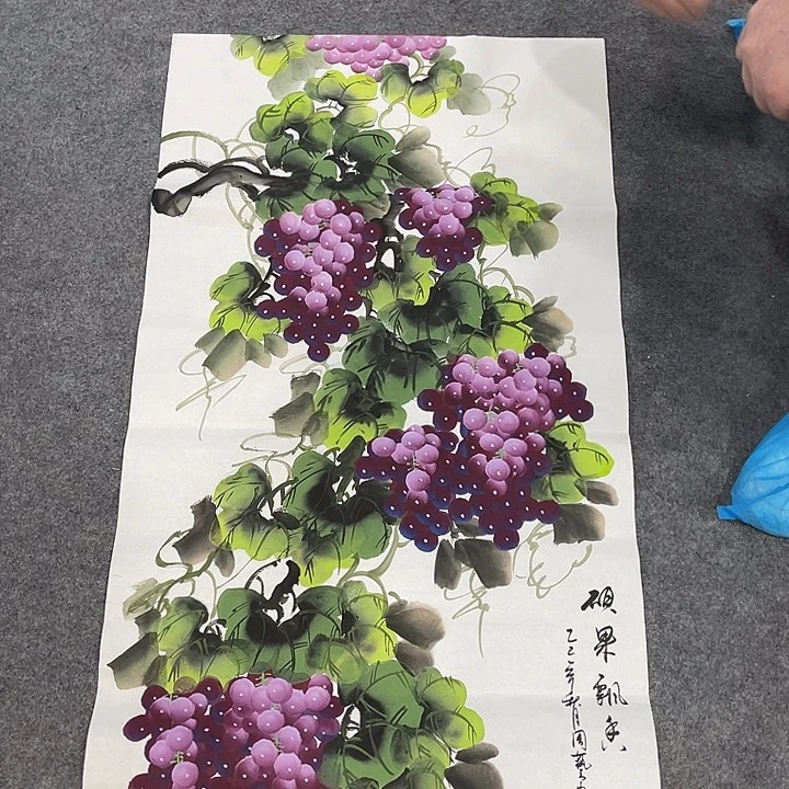 国画今天上午国画作品展示