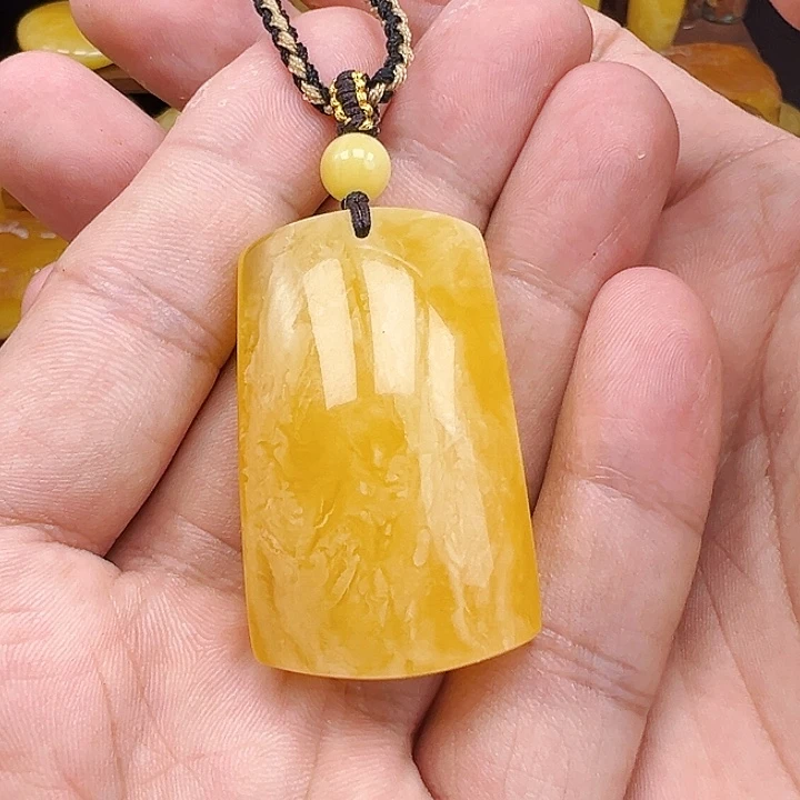 蜜蜡未镶嵌珠宝奇石蜜蜡吊坠