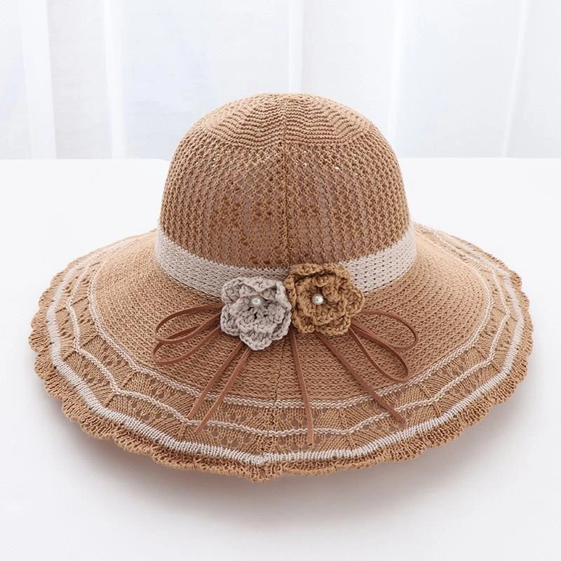 可水洗折叠帽子夏季女夏天太阳帽大沿女透气百搭渔夫帽时尚遮阳MJ