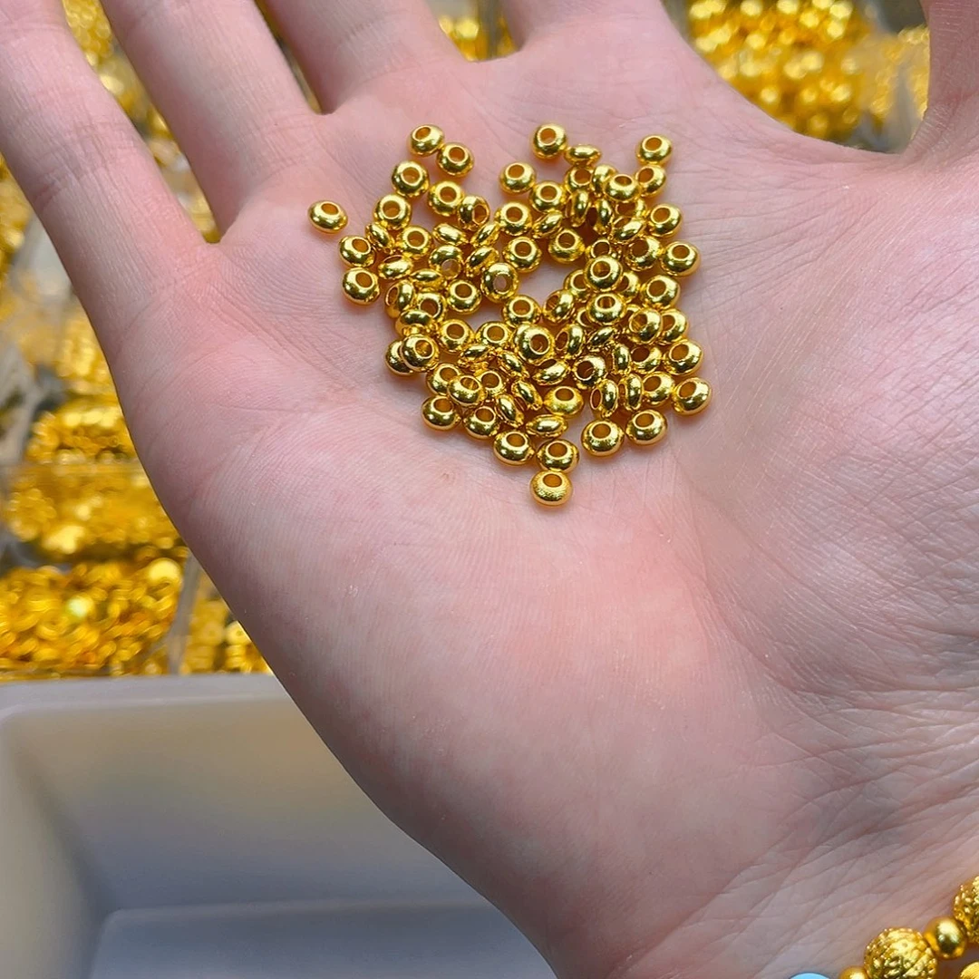 锆石铜合金算盘珠5mm10个