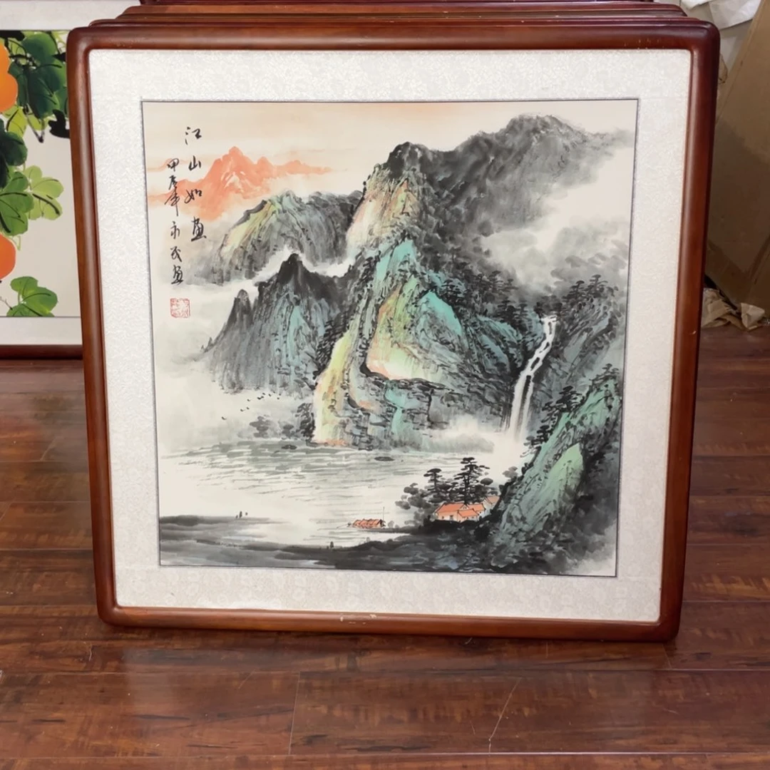 国画带框尺寸63*63厘米