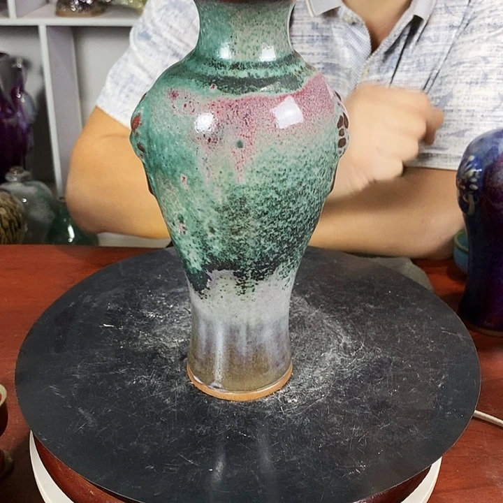 瓷片尚峰钧窑作品摆件
