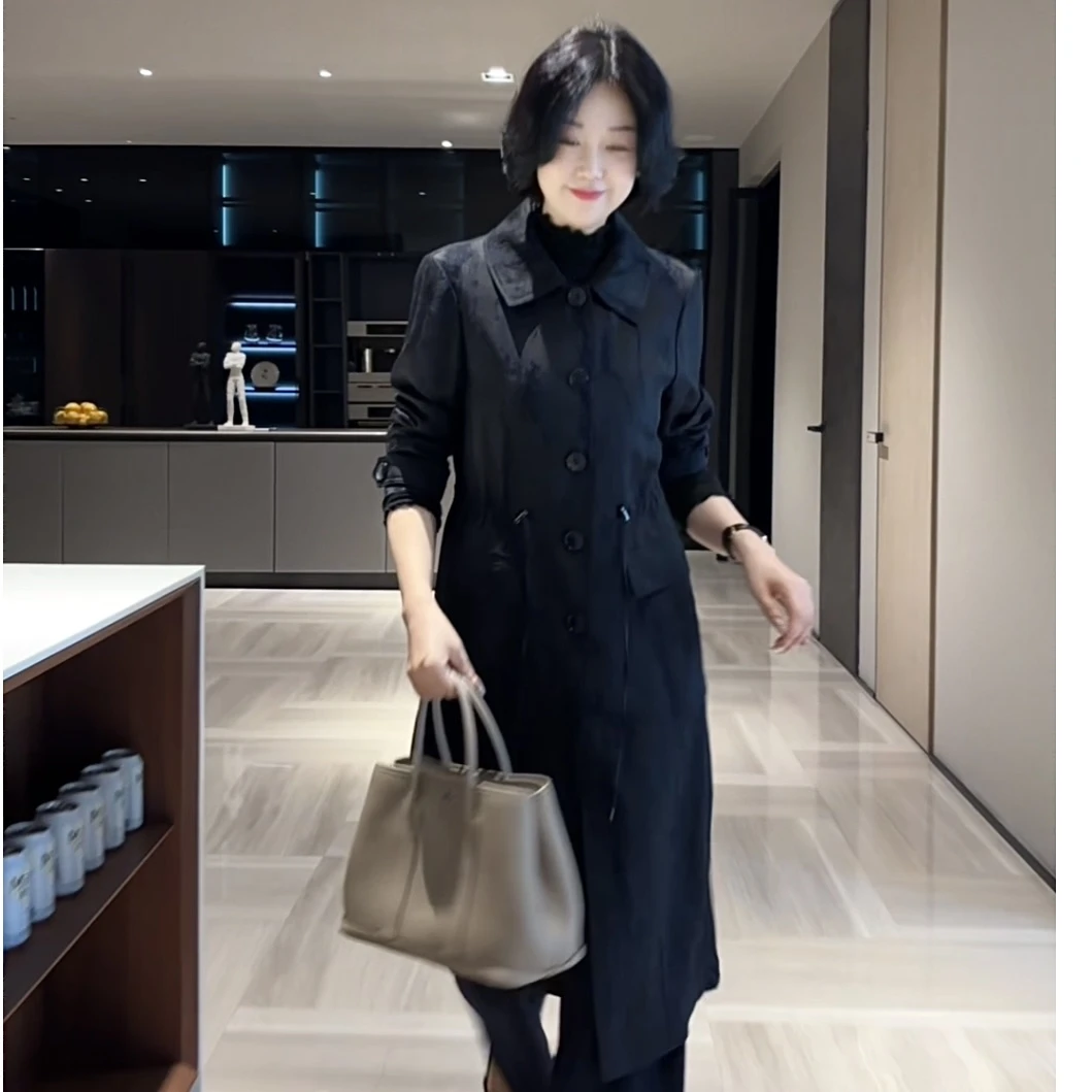 时尚百搭秋款款女士风衣595