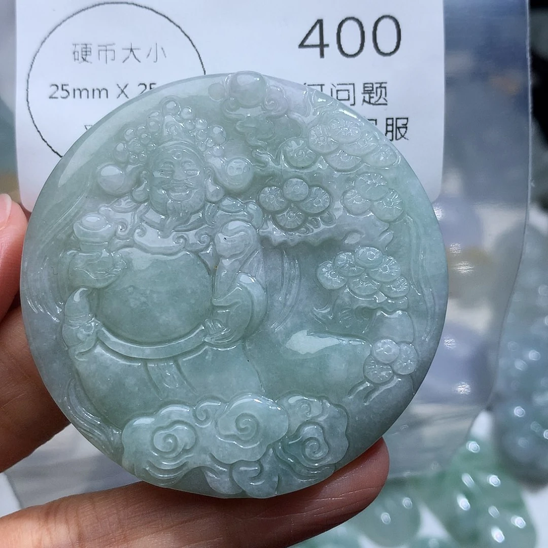 翡翠未镶嵌颈饰400