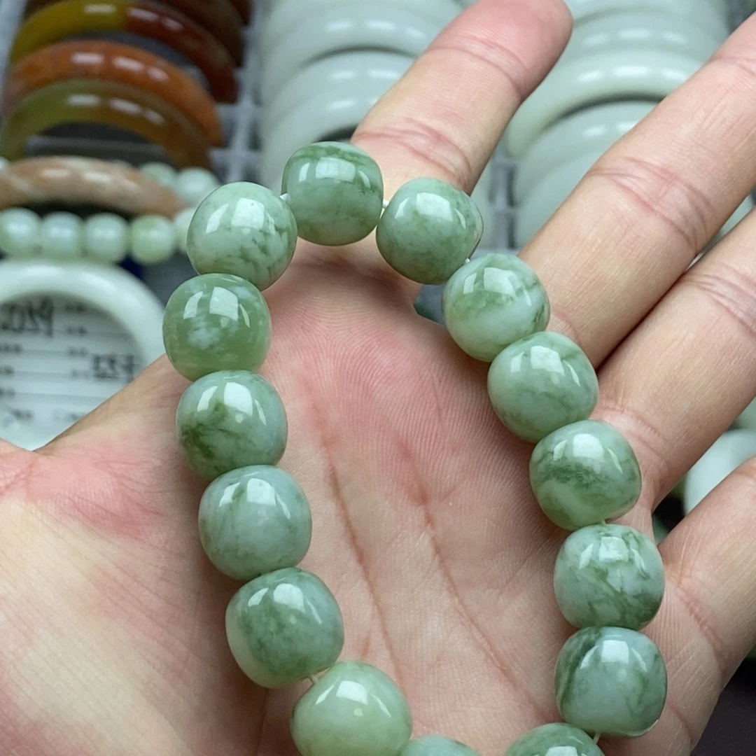 蛇纹石玉未镶嵌手链