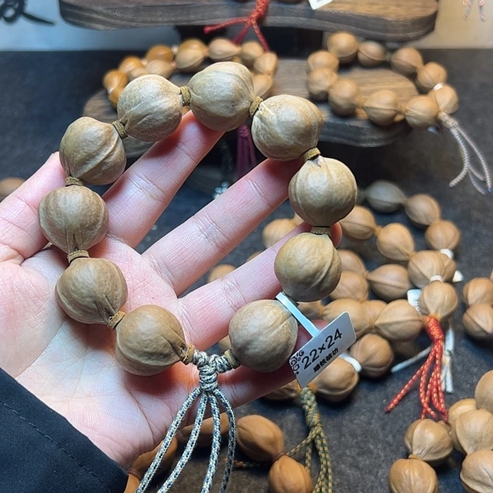 囚***吾橄榄核手串/手链22.24精品梅林铁核