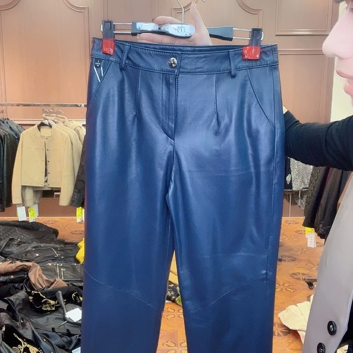 90……100斤皮长裤，