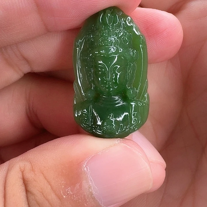 吊坠(不含链)未镶嵌和田玉（碧玉）